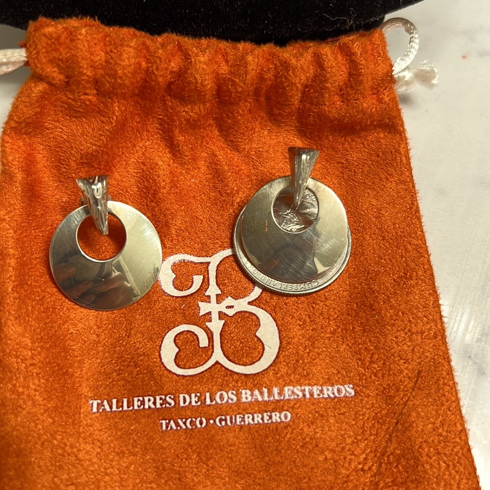 TALLERES DELOS BALLESTEROS Sterling Silver Modernist Earrings 925